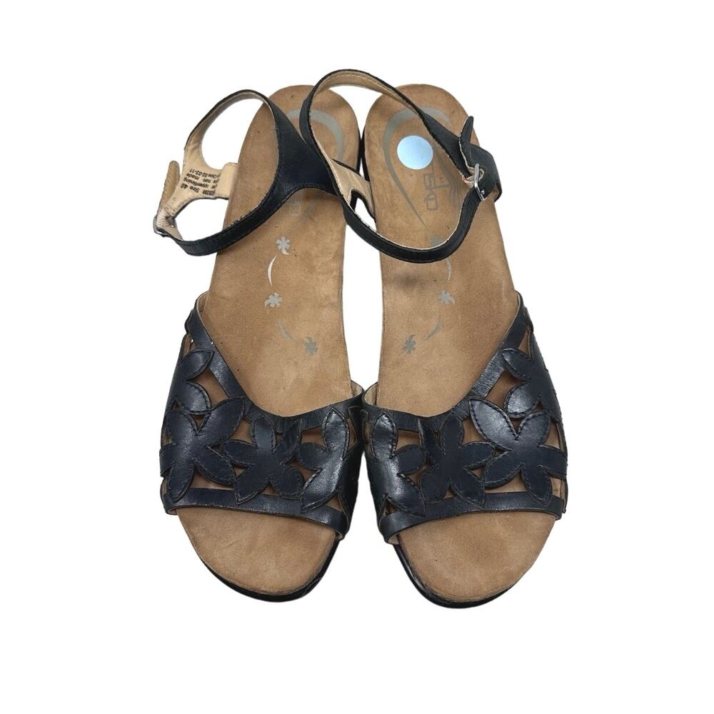 Dansko black floral cut out sandal size 40 - Picture 8 of 9